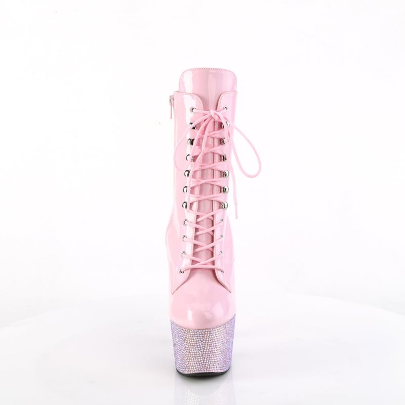 Bottines Pleaser Bejeweled-1020-7 Femme Rose | FRANCE FRKBFNVW