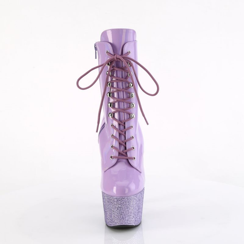 Bottines Pleaser Bejeweled-1020-7 Femme Violette | PARIS FRWYDLOS