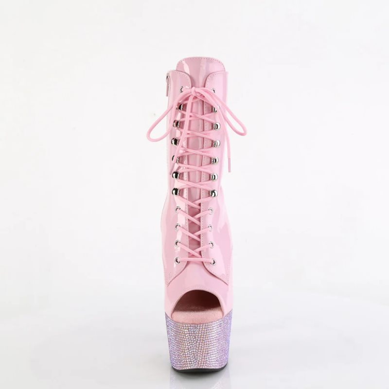 Bottines Pleaser Bejeweled-1021-7 Femme Rose | PARIS FRPAGTCR