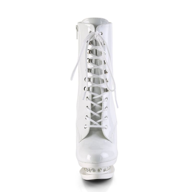 Bottines Pleaser Blondie-R-1020 Femme Blanche | FRANCE FRPCOZWF