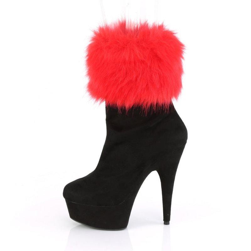 Bottines Pleaser Delight-1000 Suede Femme Noir | FRANCE FRCYFOGN