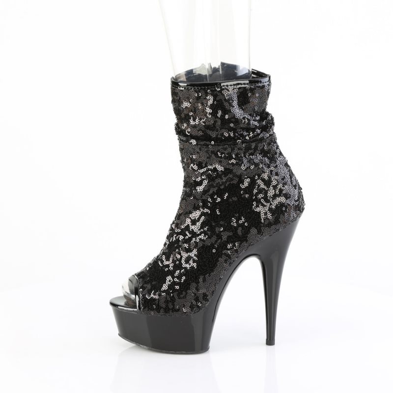 Bottines Pleaser Delight-1008SQ Femme Noir | PARIS FRGFZRCX