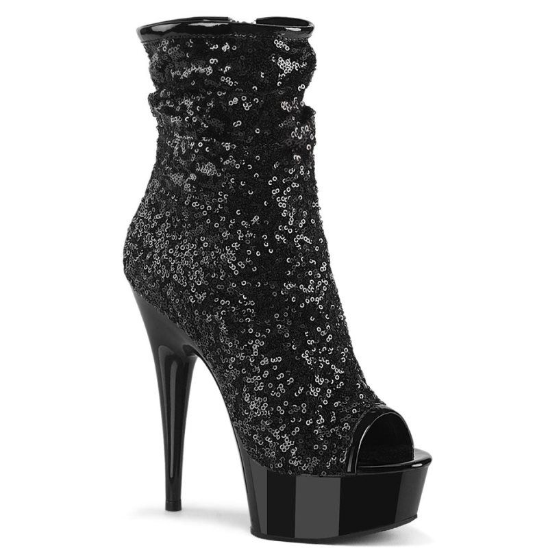 Bottines Pleaser Delight-1008SQ Femme Noir | PARIS FRGFZRCX