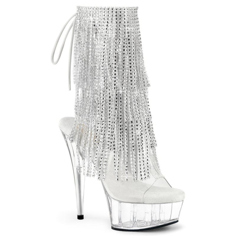 Bottines Pleaser Delight-1017RSF Femme Argent | PARIS FROUBYDX