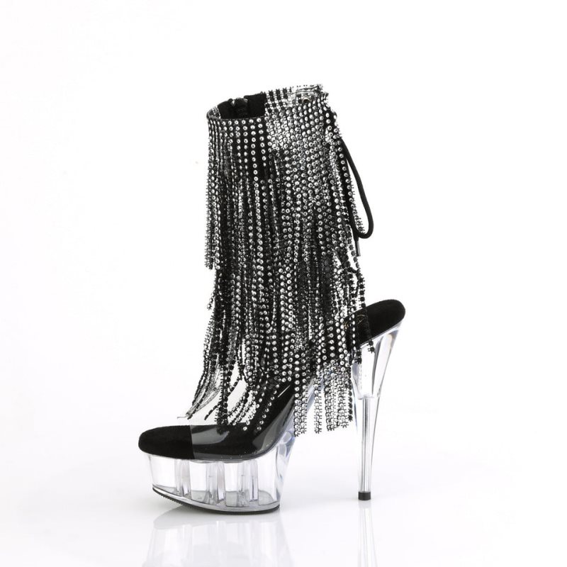 Bottines Pleaser Delight-1017RSF Femme Noir | PARIS FRTFJRSP