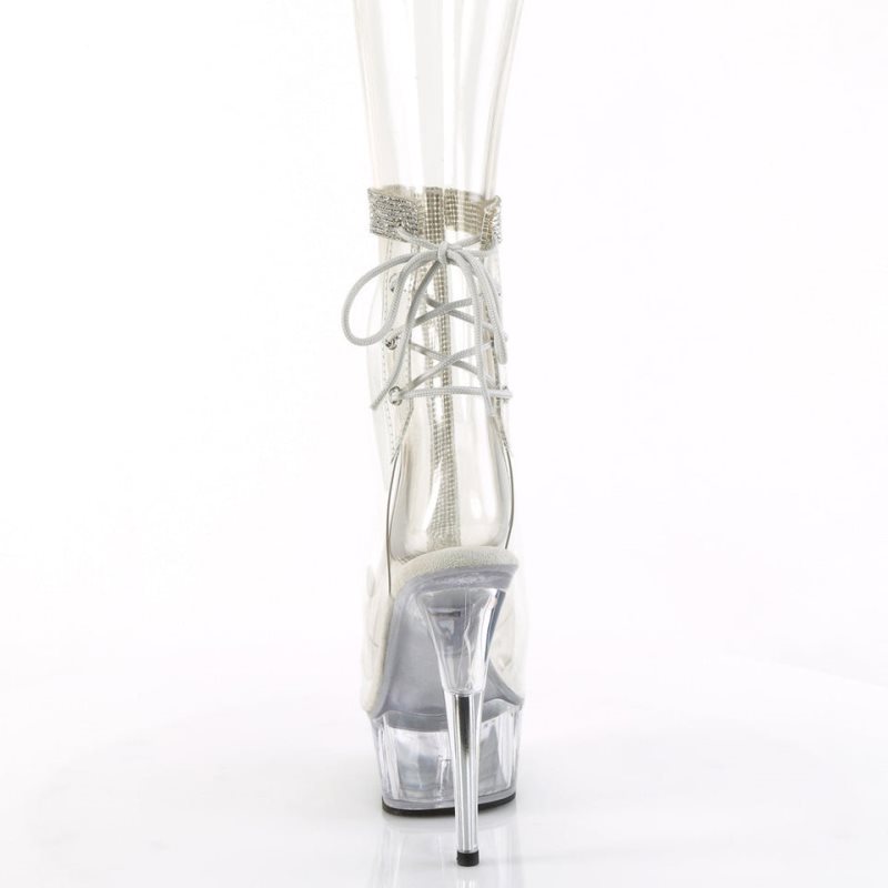 Bottines Pleaser Delight-1018C-2RS Femme Clear | FRANCE FRJTZWSV