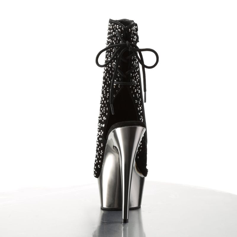 Bottines Pleaser Delight-1018RS Femme Noir Grise | PARIS FRUGJACT