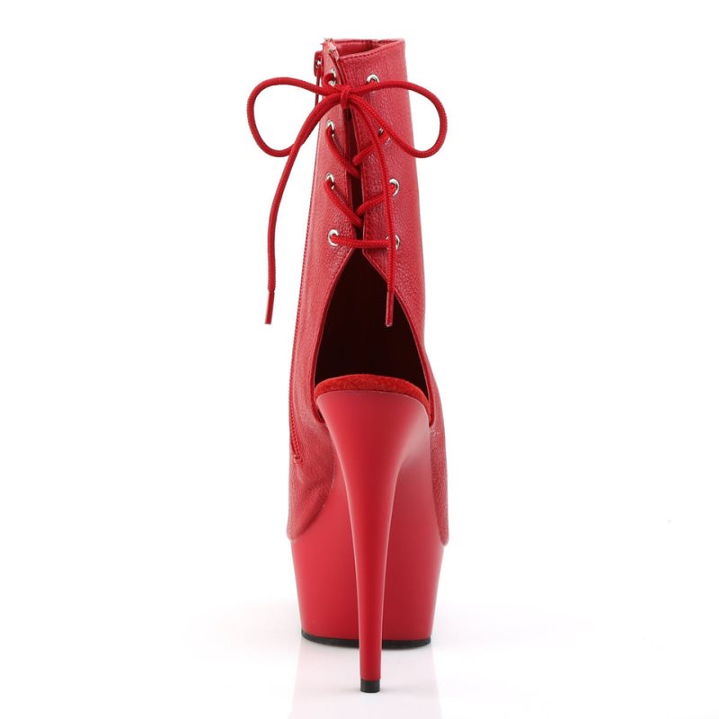 Bottines Pleaser Delight-1018 Femme Rouge | PARIS FRCQRYSJ