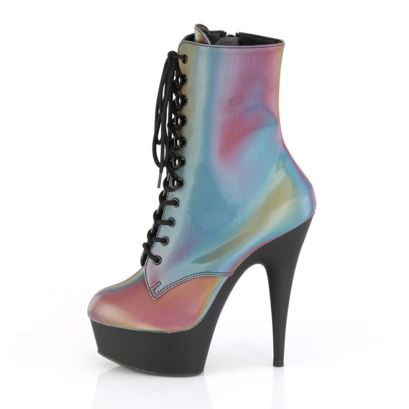 Bottines Pleaser Delight-1020REFL Femme Multicolore Noir | PARIS FRYWEFNP