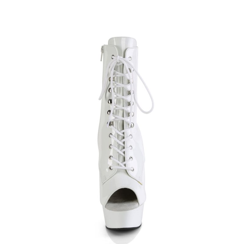 Bottines Pleaser Delight-1021 Femme Blanche | PARIS FRSMUPZF