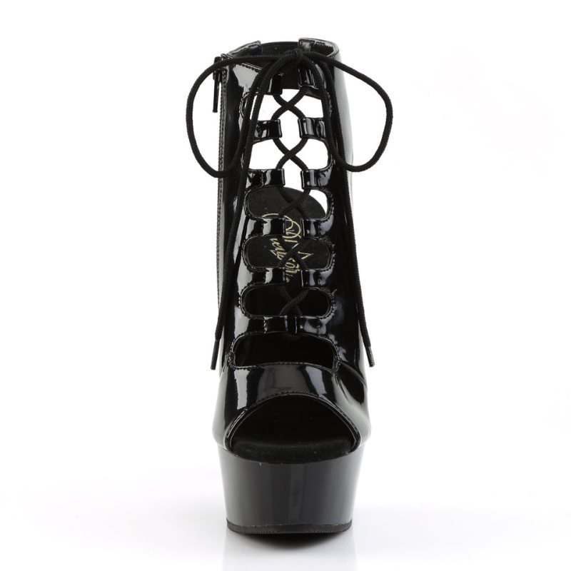 Bottines Pleaser Delight-600-20 Femme Noir | FRANCE FRHXAGOV