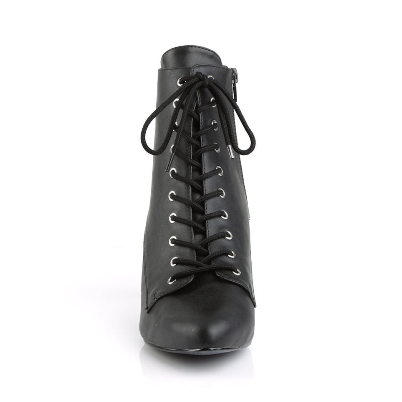 Bottines Pleaser Divine-1020 Vegan Leather Femme Noir | PARIS FRXOMUQF