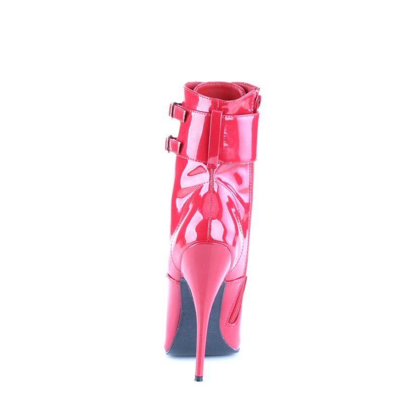 Bottines Pleaser Domina-1023 Femme Rouge | PARIS FRFSORUJ