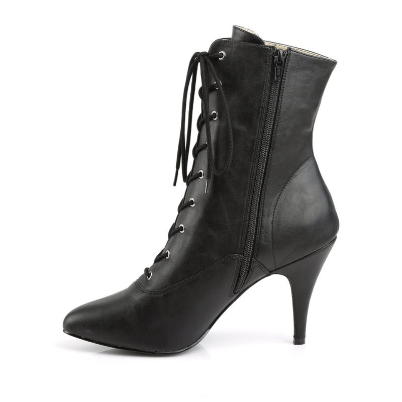 Bottines Pleaser Dream-1020 Vegan Leather Femme Noir | PARIS FRUQEKSA