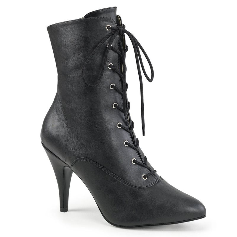 Bottines Pleaser Dream-1020 Vegan Leather Femme Noir | PARIS FRUQEKSA