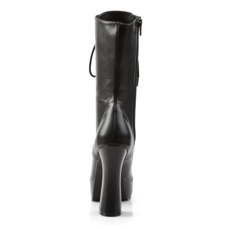 Bottines Pleaser Electra-1020 Vegan Leather Femme Noir | PARIS FREGFRPQ