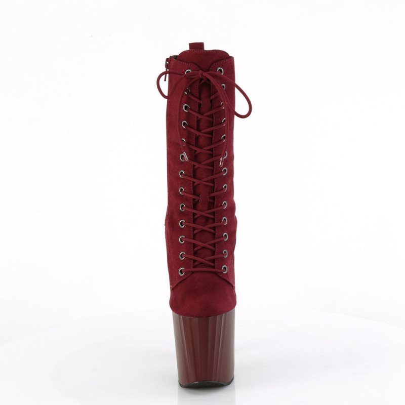 Bottines Pleaser Enchant-1040 Femme Bordeaux | FRANCE FRNSQOKU