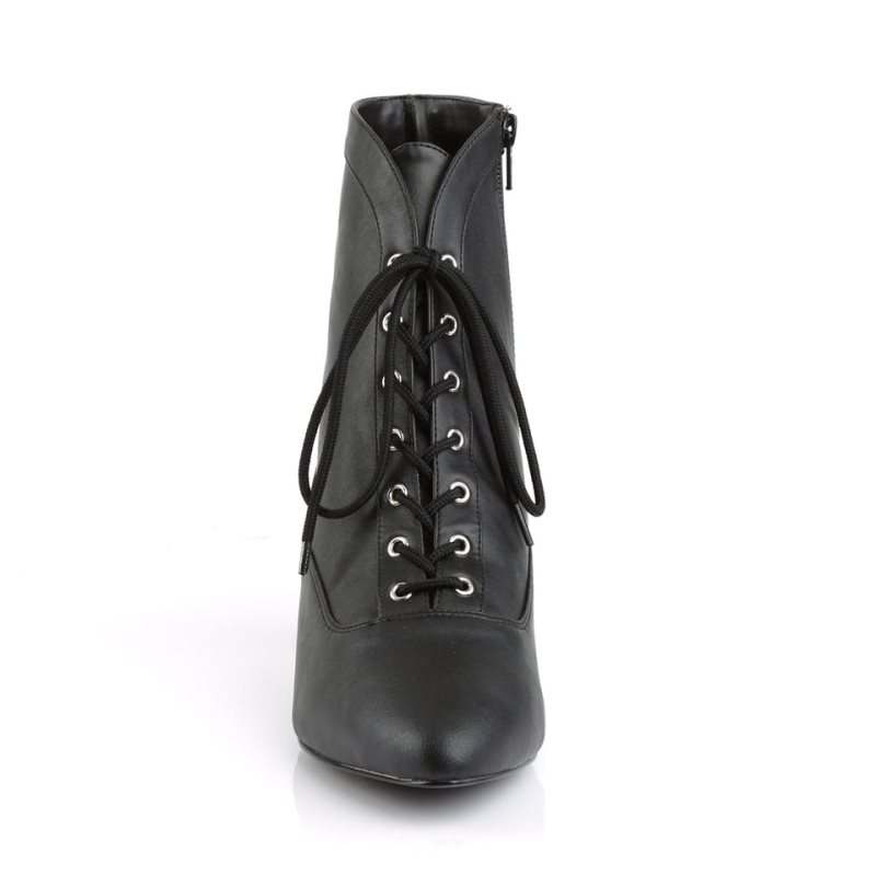 Bottines Pleaser Fab-1005 Vegan Leather Femme Noir | PARIS FRJCWVQX