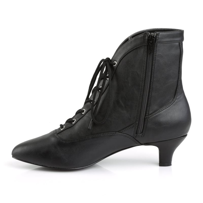 Bottines Pleaser Fab-1005 Vegan Leather Femme Noir | PARIS FRJCWVQX