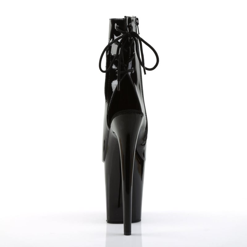 Bottines Pleaser Flamingo-1018 Femme Noir | FRANCE FRBZOIPT