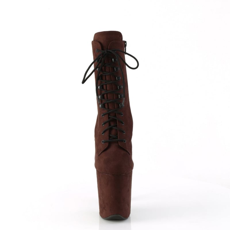 Bottines Pleaser Flamingo-1020FS Femme Marron | PARIS FREFSUIB