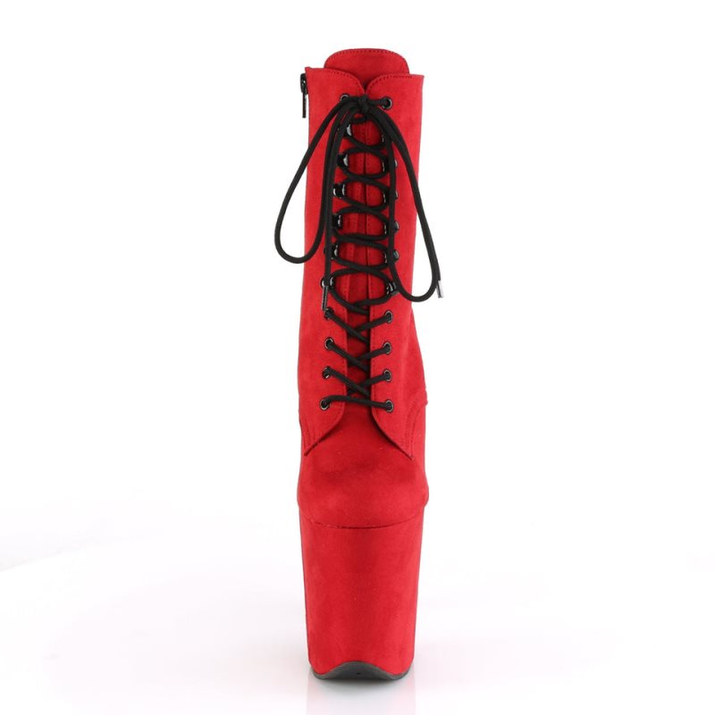 Bottines Pleaser Flamingo-1020FS Femme Rouge | FRANCE FRYVNZOC