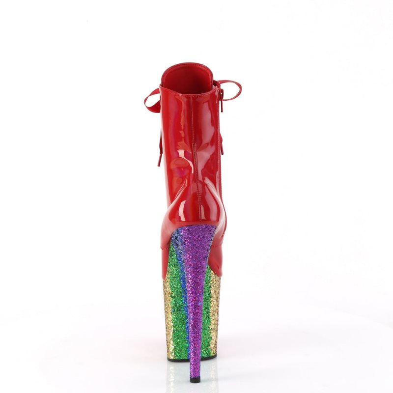 Bottines Pleaser Flamingo-1020HG Femme Rouge Multicolore | PARIS FRPACQWB