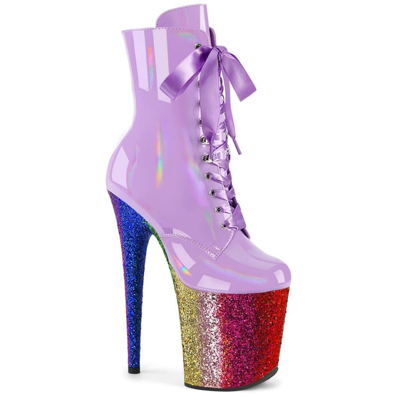 Bottines Pleaser Flamingo-1020HG Femme Violette Multicolore | PARIS FRFWKVQY