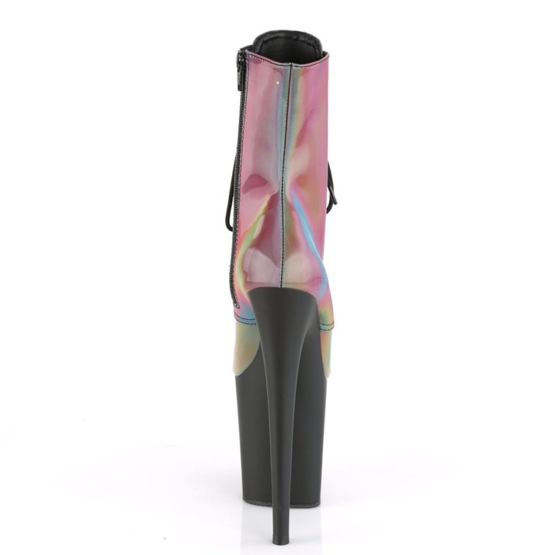 Bottines Pleaser Flamingo-1020REFL Femme Multicolore Noir | PARIS FRWLNTMK