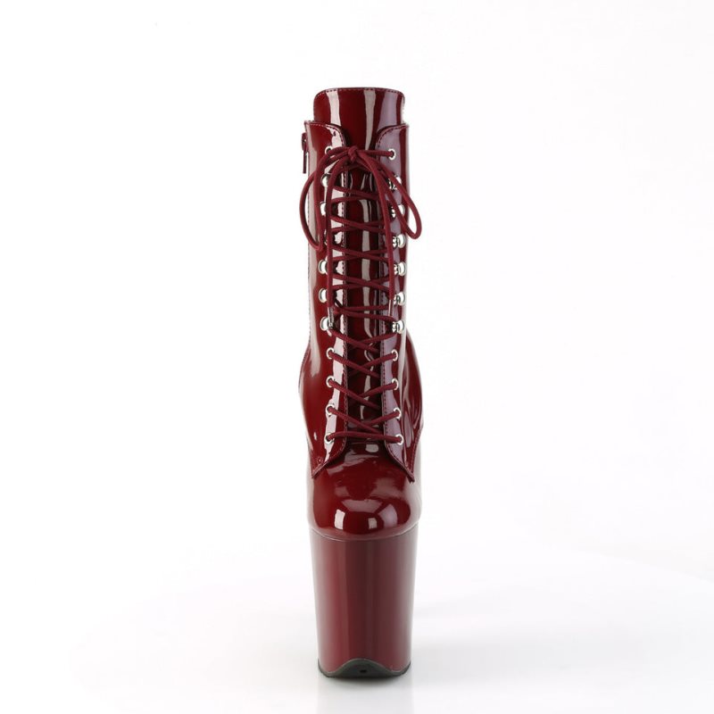 Bottines Pleaser Flamingo-1020 Femme Bordeaux | FRANCE FRLAFRTD