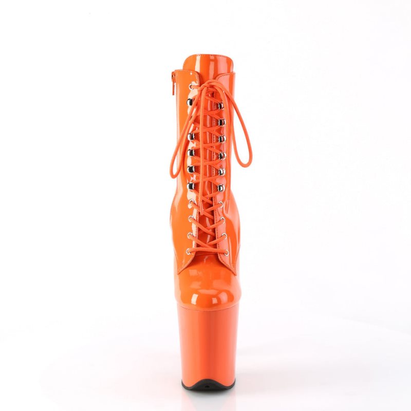 Bottines Pleaser Flamingo-1020 Femme Orange | FRANCE FRFCIKNH