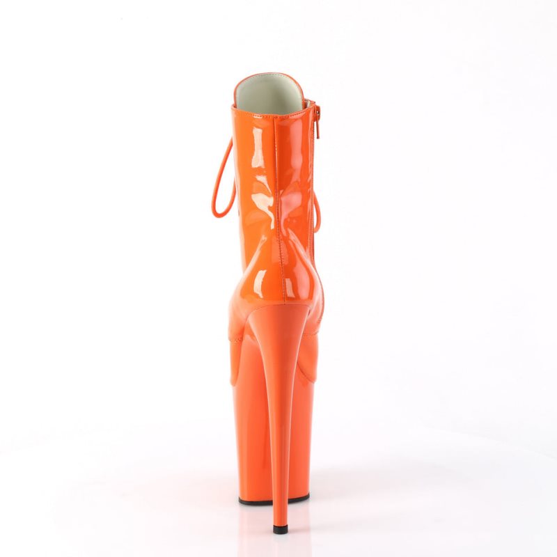 Bottines Pleaser Flamingo-1020 Femme Orange | FRANCE FRFCIKNH