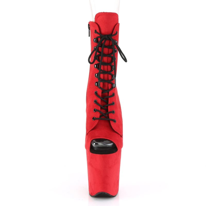 Bottines Pleaser Flamingo-1021FS Femme Rouge | PARIS FRRICFYK