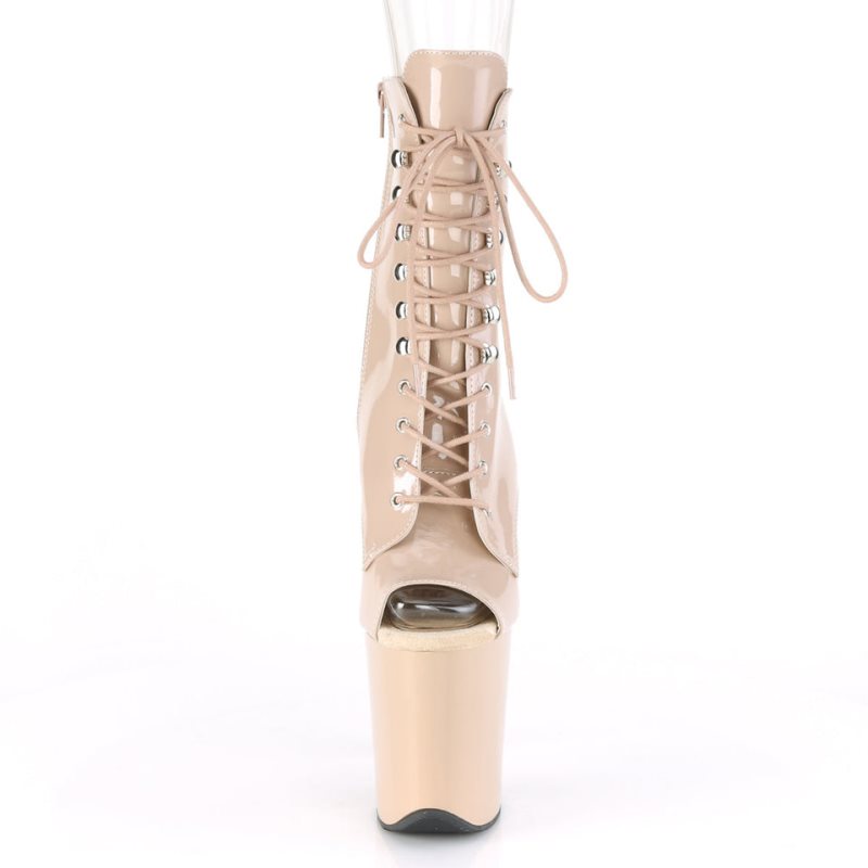 Bottines Pleaser Flamingo-1021 Femme Beige | FRANCE FRSKRHAV