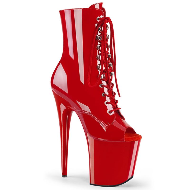 Bottines Pleaser Flamingo-1021 Femme Rouge | PARIS FRJZENHW