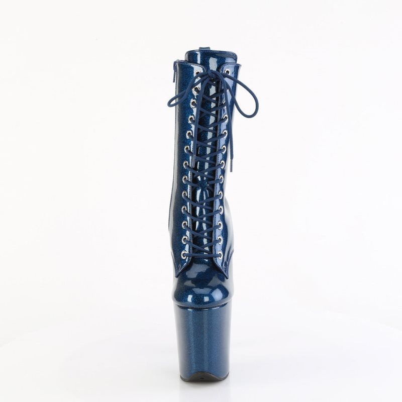 Bottines Pleaser Flamingo-1040GP Femme Bleu Marine | FRANCE FRLDFOYV