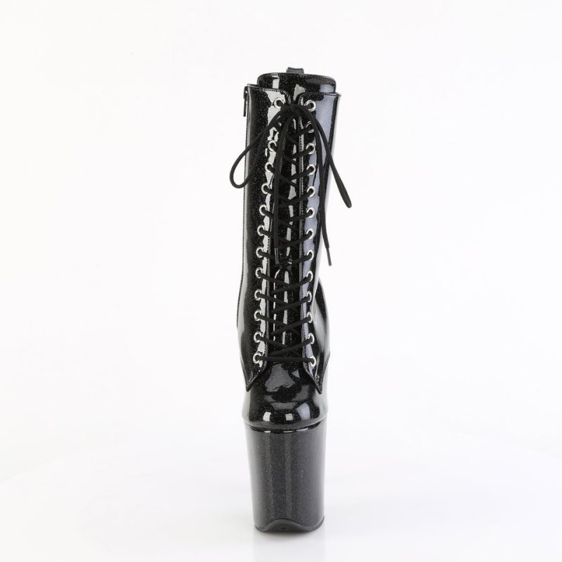 Bottines Pleaser Flamingo-1040GP Femme Noir | FRANCE FRHXZBQI