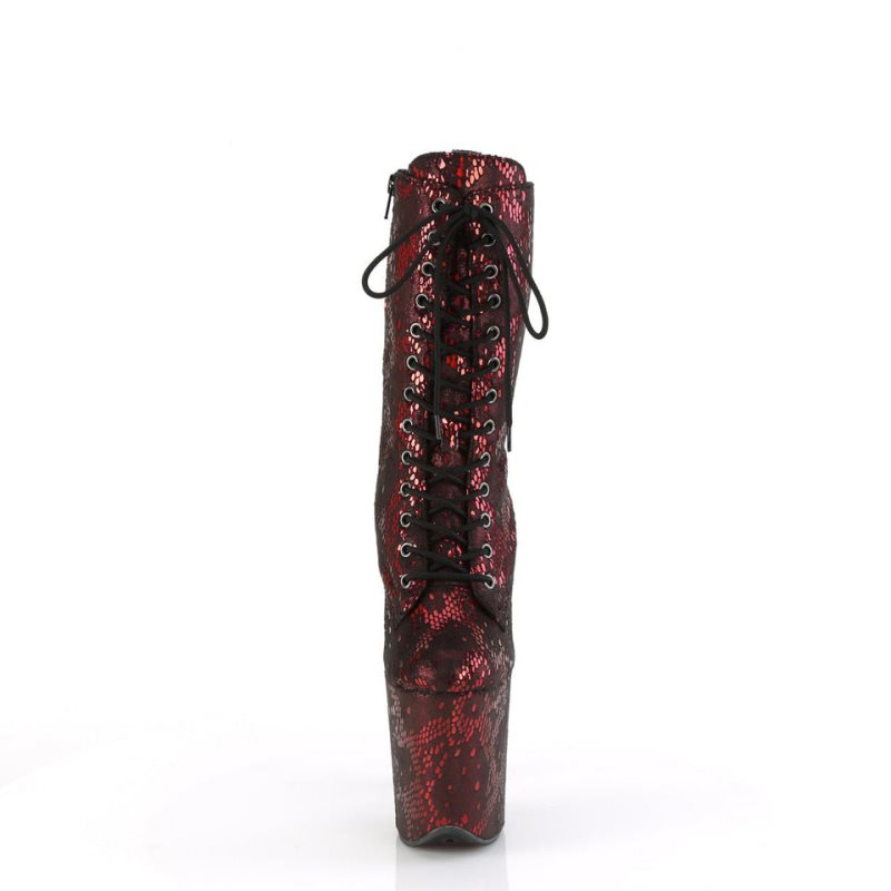 Bottines Pleaser Flamingo-1040SPF Femme Rouge | PARIS FRLMCBPX