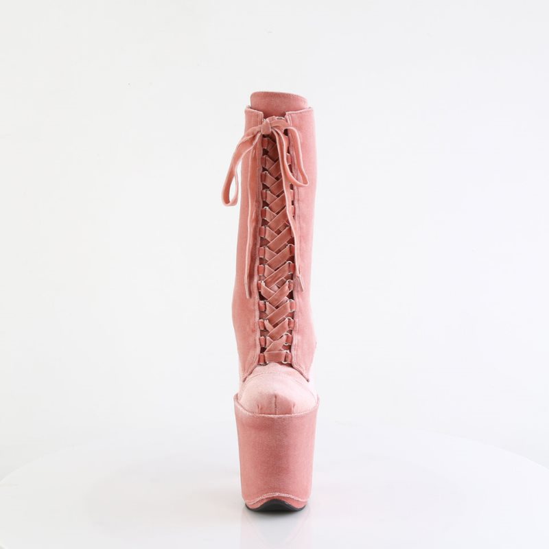 Bottines Pleaser Flamingo-1045VEL Femme Rose | PARIS FRYQHSEU