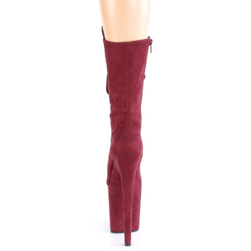 Bottines Pleaser Flamingo-1050FS Femme Bordeaux | FRANCE FRGUVSFD