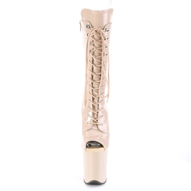 Bottines Pleaser Flamingo-1051 Femme Beige | FRANCE FRUKIHBR