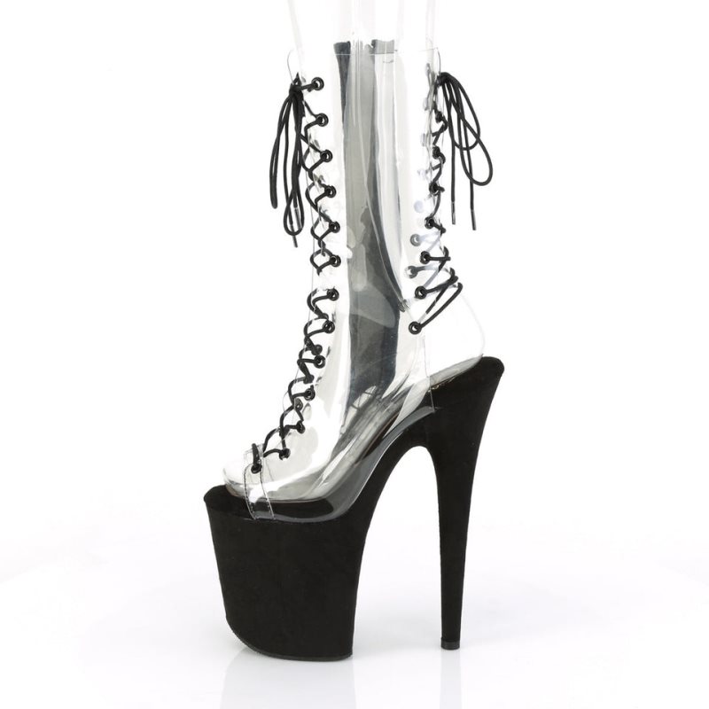 Bottines Pleaser Flamingo-800-60FS Femme Noir | FRANCE FRBFOHMA