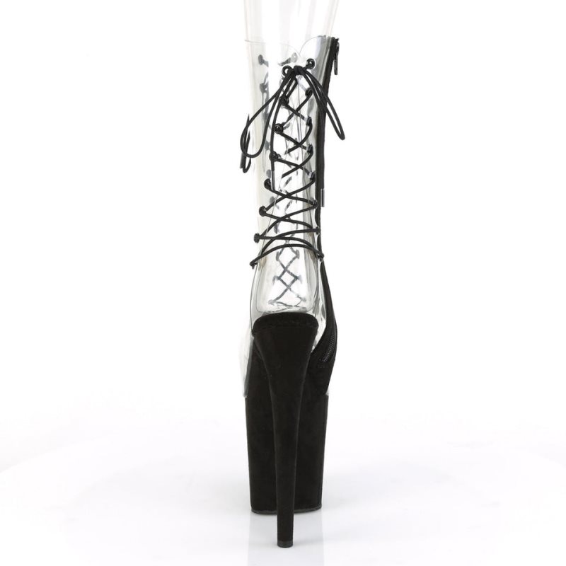 Bottines Pleaser Flamingo-800-60FS Femme Noir | FRANCE FRBFOHMA