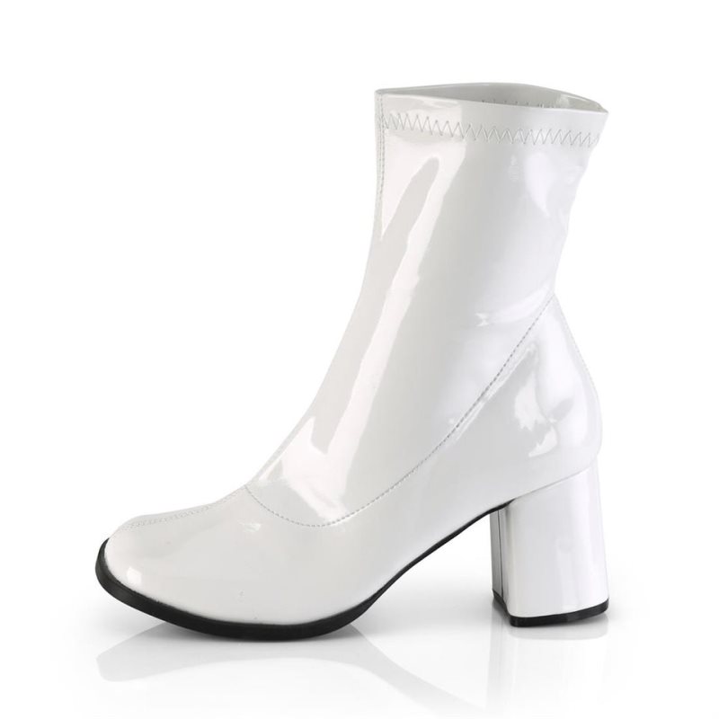 Bottines Pleaser Gogo-150 Femme Blanche | FRANCE FRSBCVLD