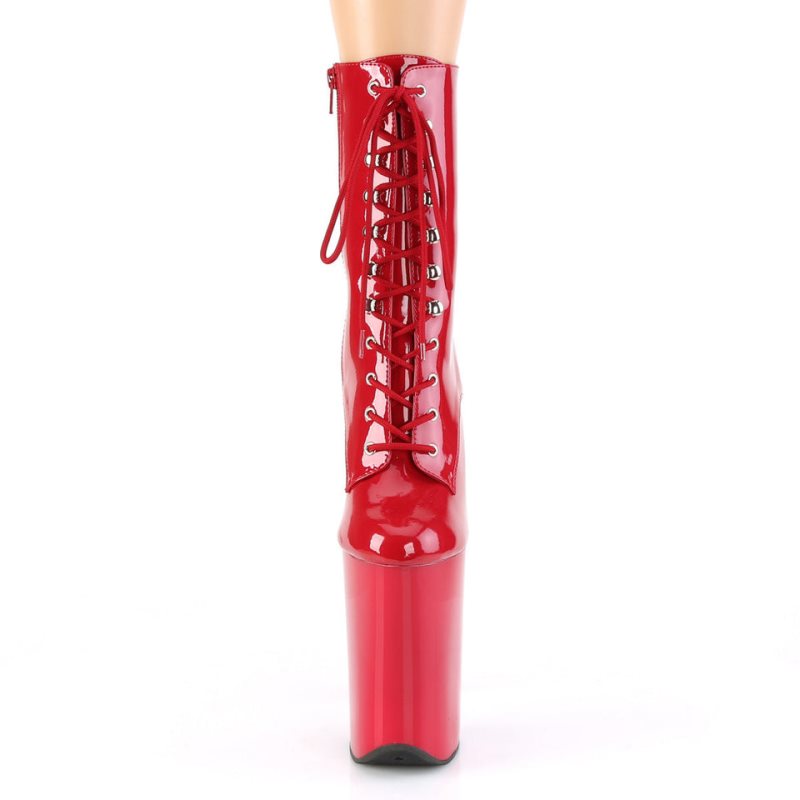 Bottines Pleaser Infinity-1020 Femme Rouge | FRANCE FRSMPJUK