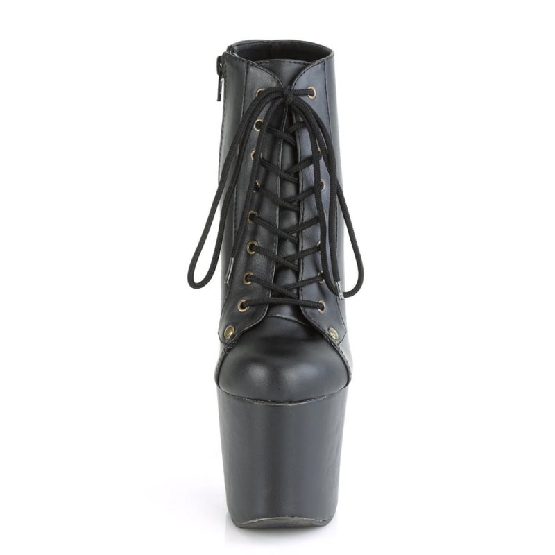 Bottines Pleaser Radiant-1005 Vegan Leather Femme Noir | PARIS FRYENFVA