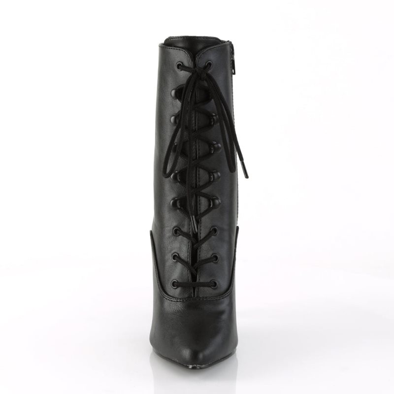 Bottines Pleaser Seduce-1020 Vegan Leather Femme Noir | PARIS FRIVWJGL