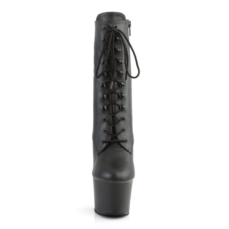 Bottines Pleaser Sky-1020 Vegan Leather Femme Noir | FRANCE FRALZIFP