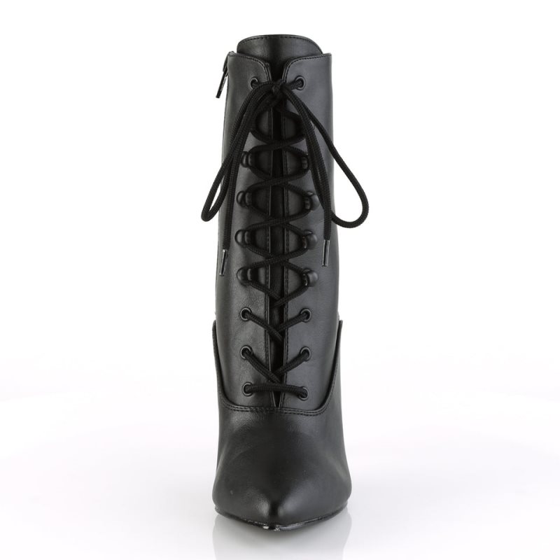 Bottines Pleaser Vanity-1020 Vegan Leather Femme Noir | FRANCE FRGKDCBX