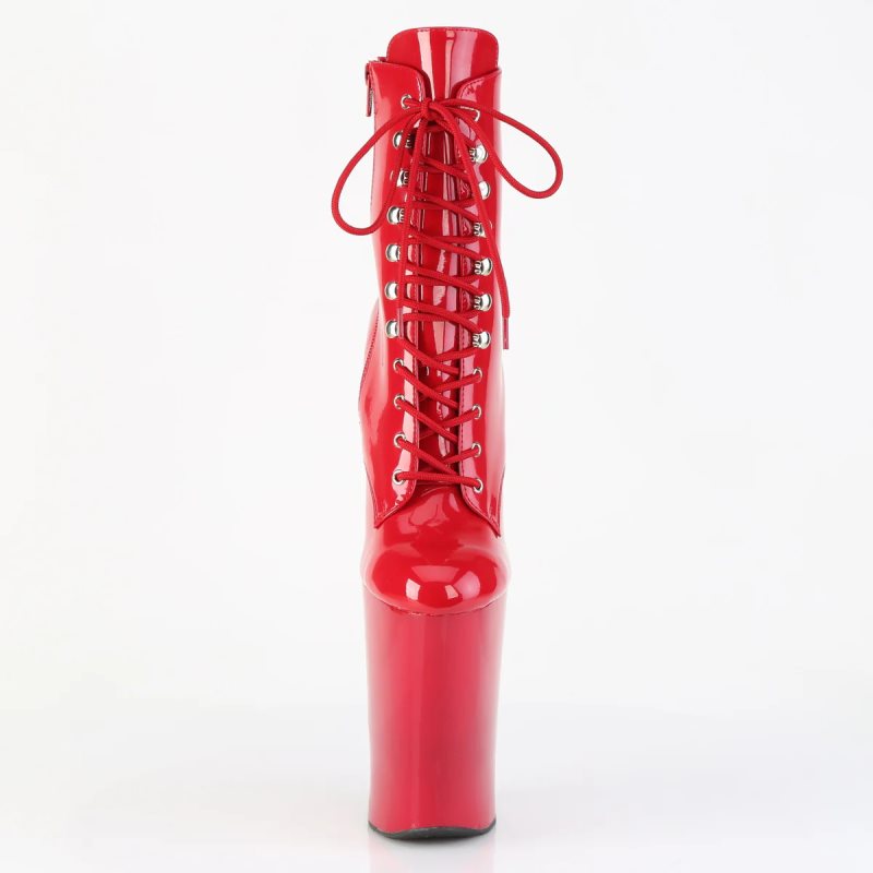 Bottines Pleaser Worship-1020 Femme Rouge | PARIS FRBHJXNE